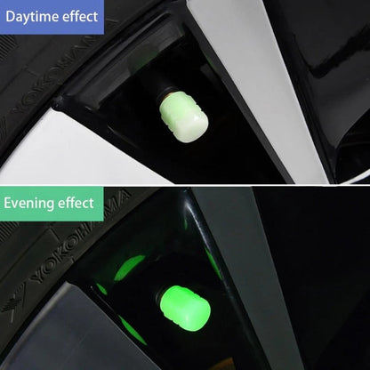 Bright Green LED Tire Valve Stem Caps 20-Pack