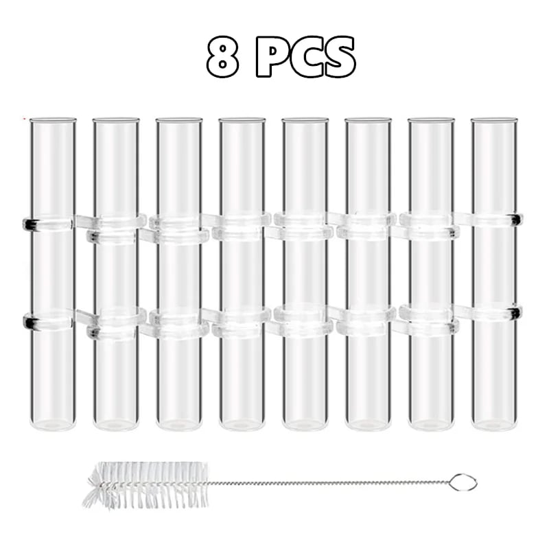 Flexible Flower Clear Glass Vase with Handles