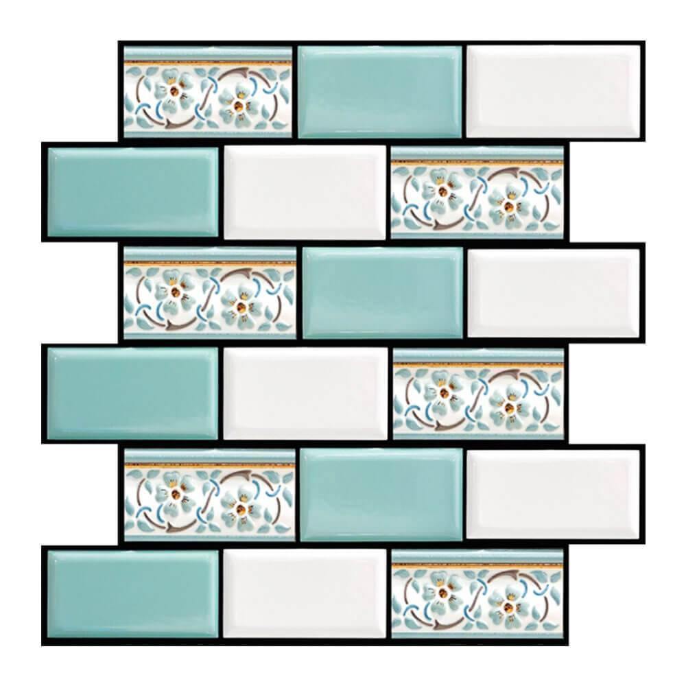 Colorful 3D Wall Art Decals Tiles