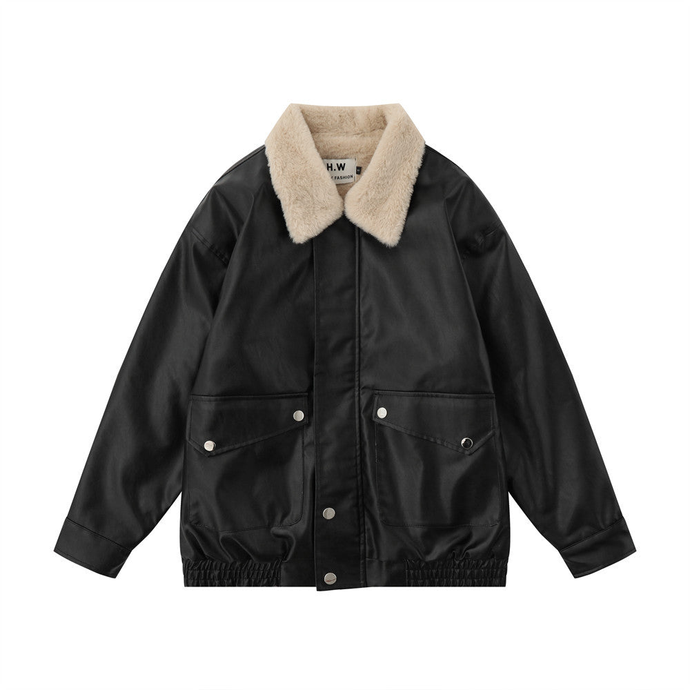 Cozy Mens Biker Leather Jacket