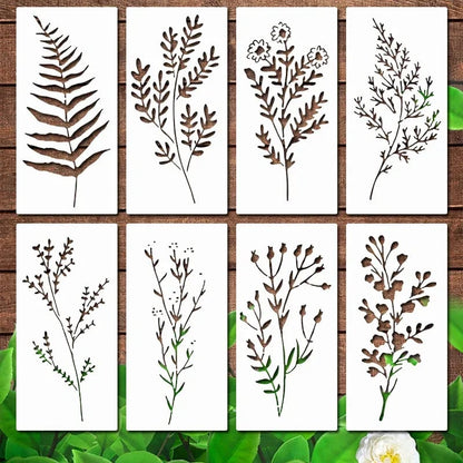 Big Floral Wall Stencil Kit - Outdoor Decor