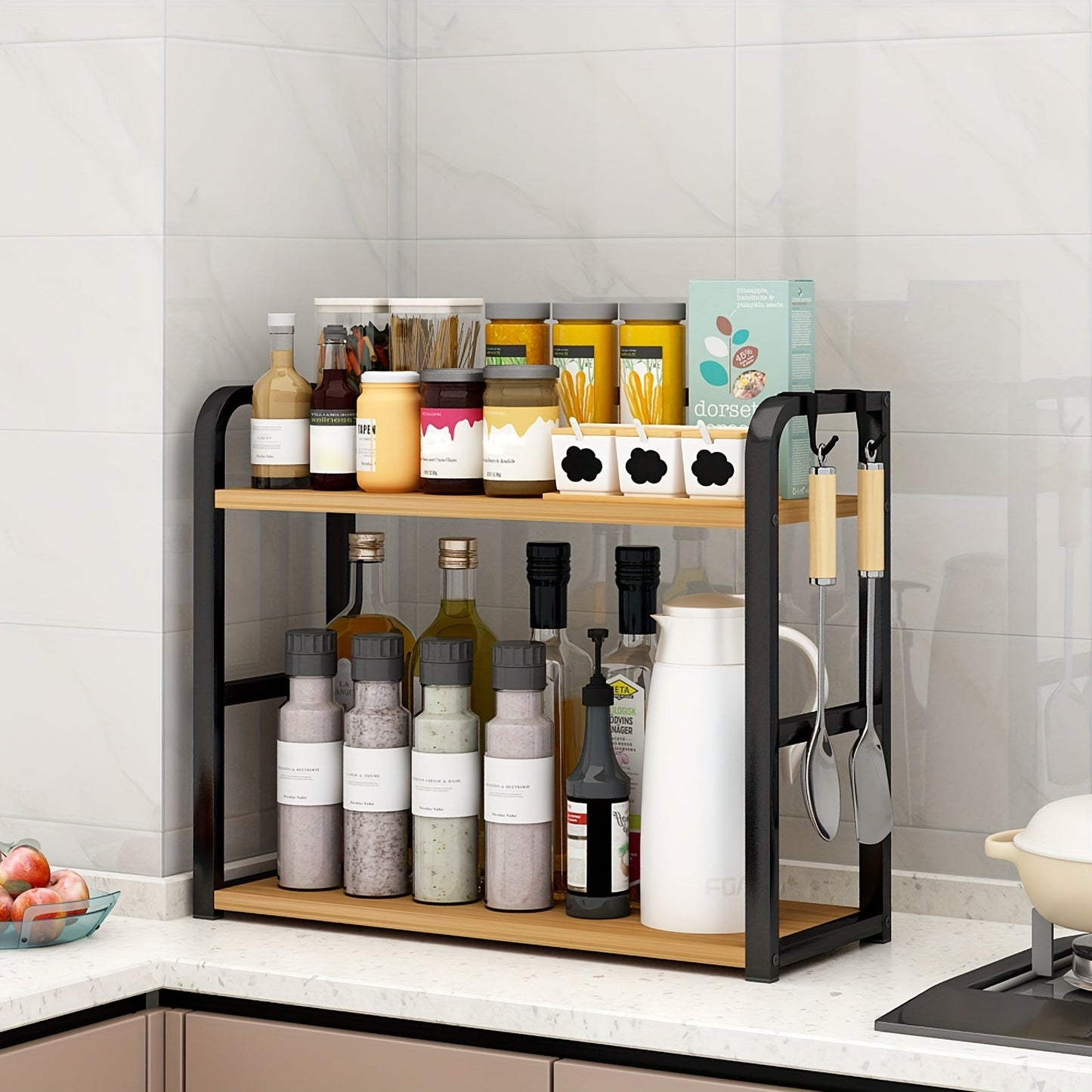 Contemporary Metal Kitchen Storage Rack