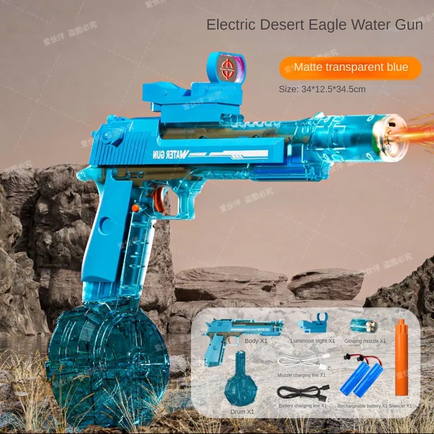 Powerful Electric Squirt Gun for Kids - Luxicro