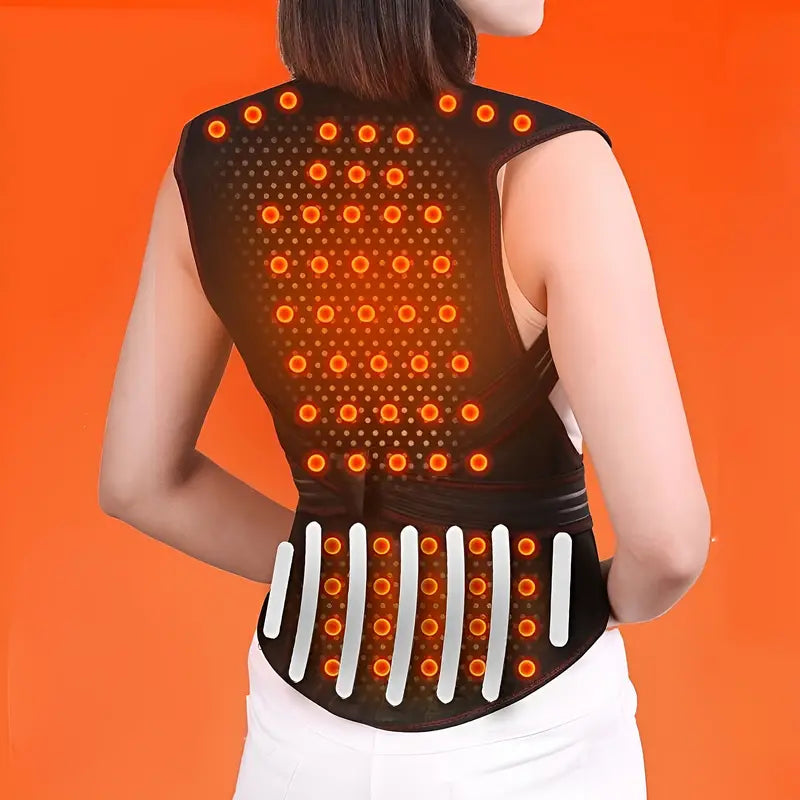 Therapeutic Back Support Belt with Heat and Magnets - Luxicro