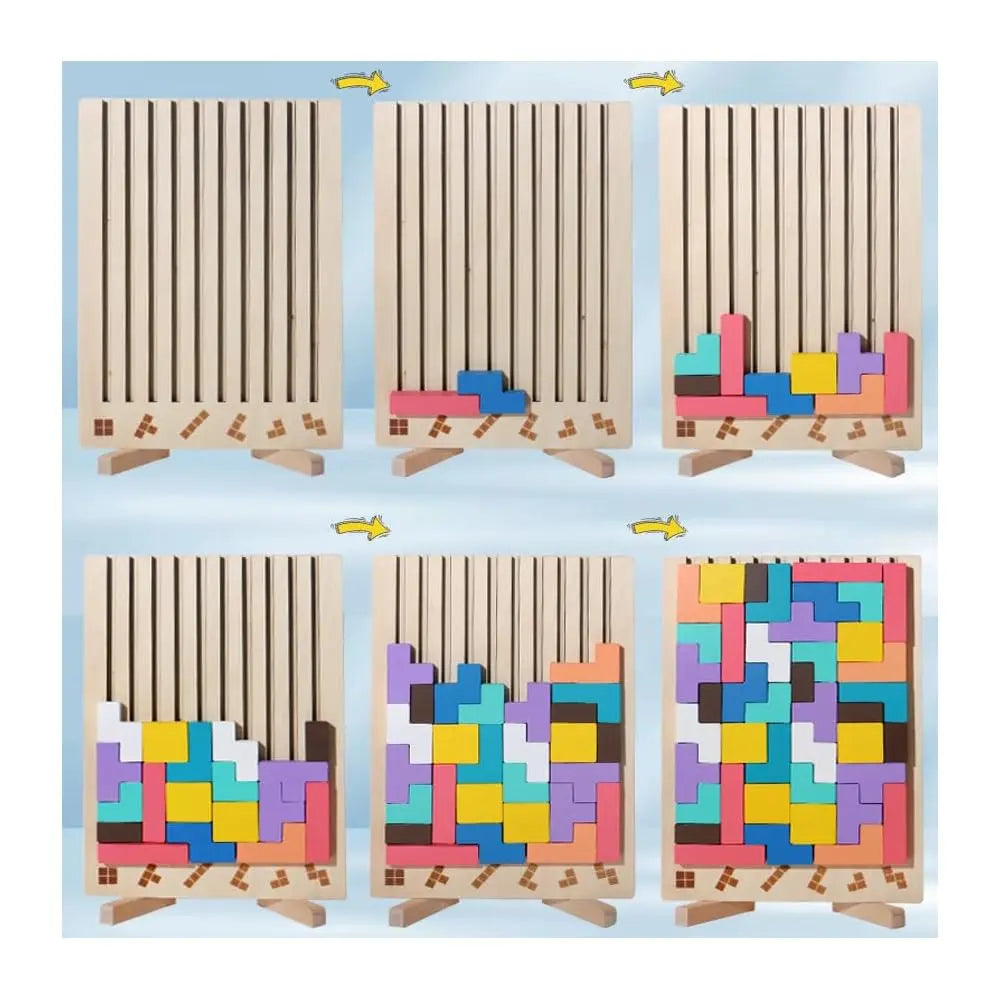 Eco Friendly Solid Wood Brain Teaser Toy