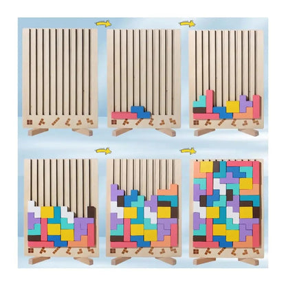 Eco Friendly Solid Wood Brain Teaser Toy