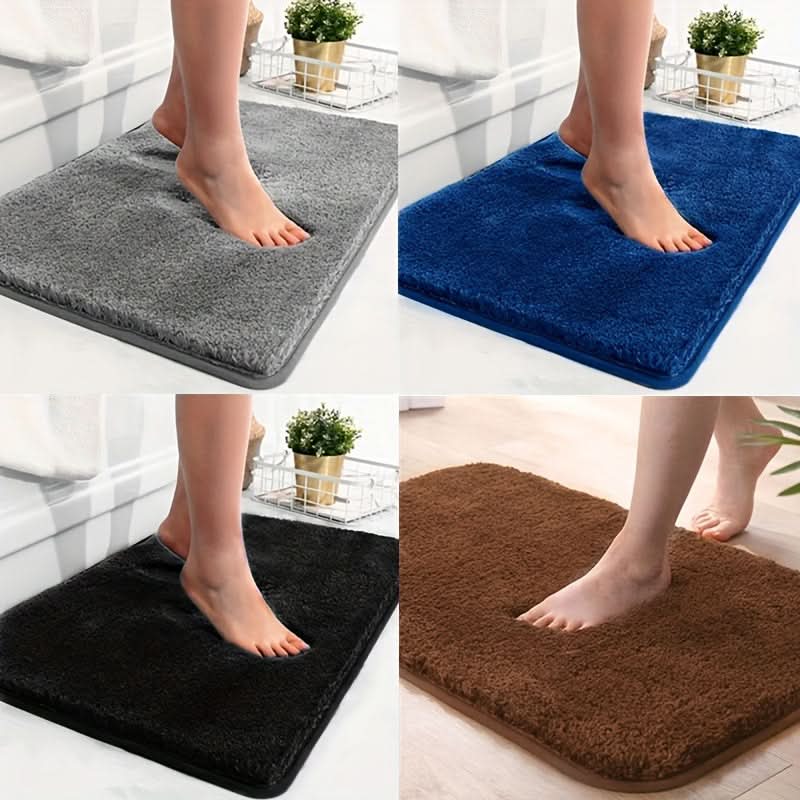 Plush Absorbent Bathroom Mat