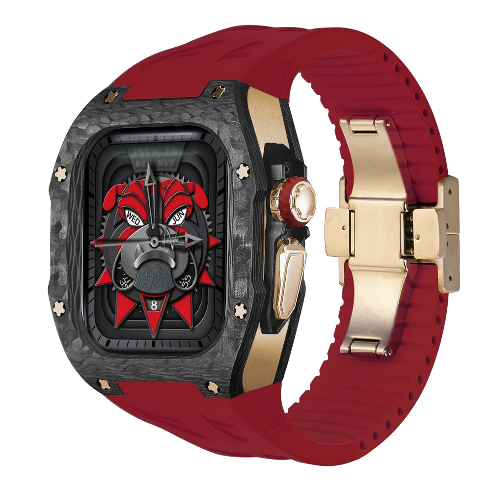 Durable Carbon Fiber Apple Watch Ultra Case Kit