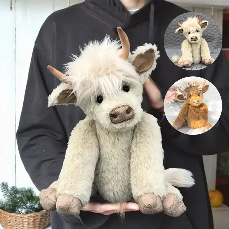 Cute Plush Farm Animal Cow Toy