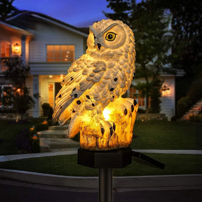 Solar Powered Owl Garden LED Light Set - Luxicro