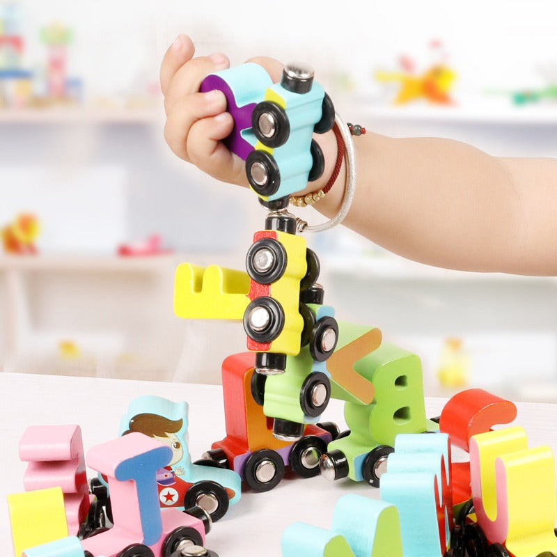 Educational Toy Train Set with Alphabet and Numbers