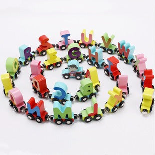 Educational Toy Train Set with Alphabet and Numbers