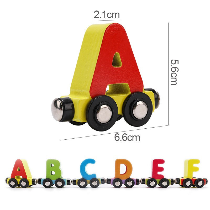 Educational Toy Train Set with Alphabet and Numbers