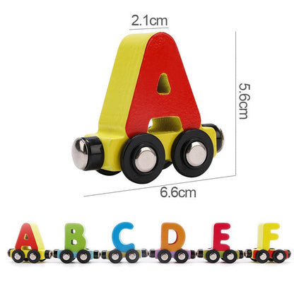 Educational Toy Train Set with Alphabet and Numbers