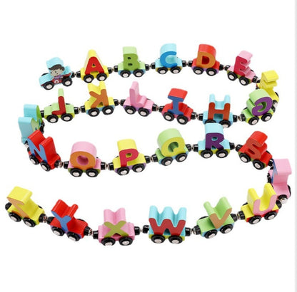 Educational Toy Train Set with Alphabet and Numbers - Luxicro