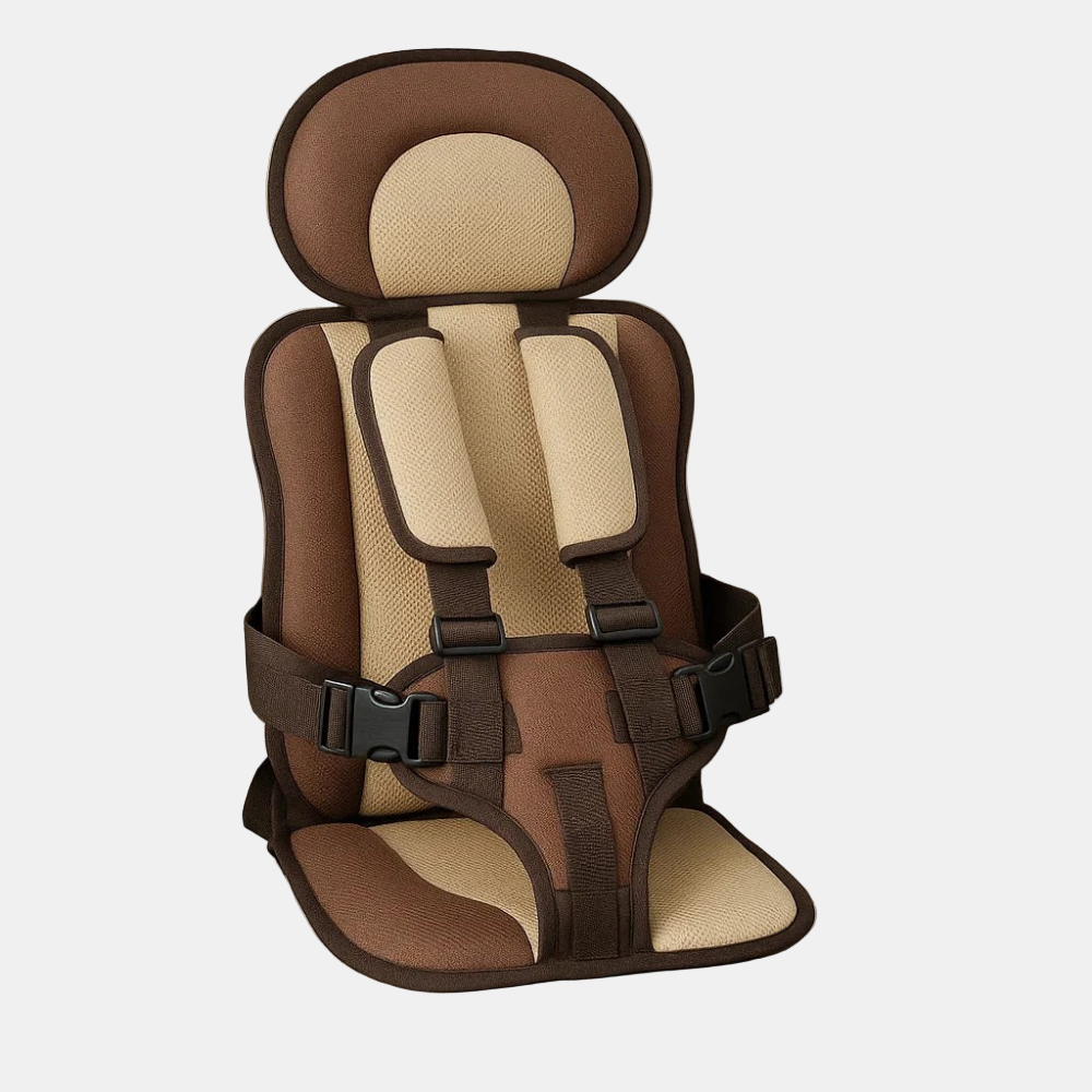 Compact Kids Booster Car Seat - Lightweight Foldable Travel Seat