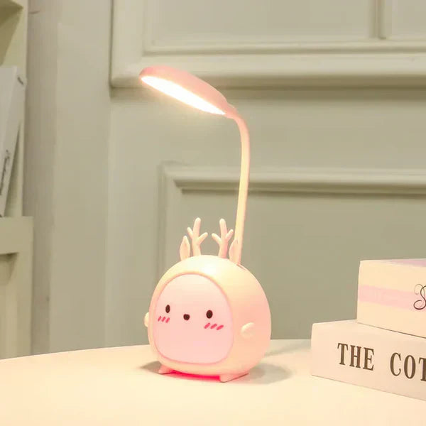 Child Safe Table Lamp with USB Night Light