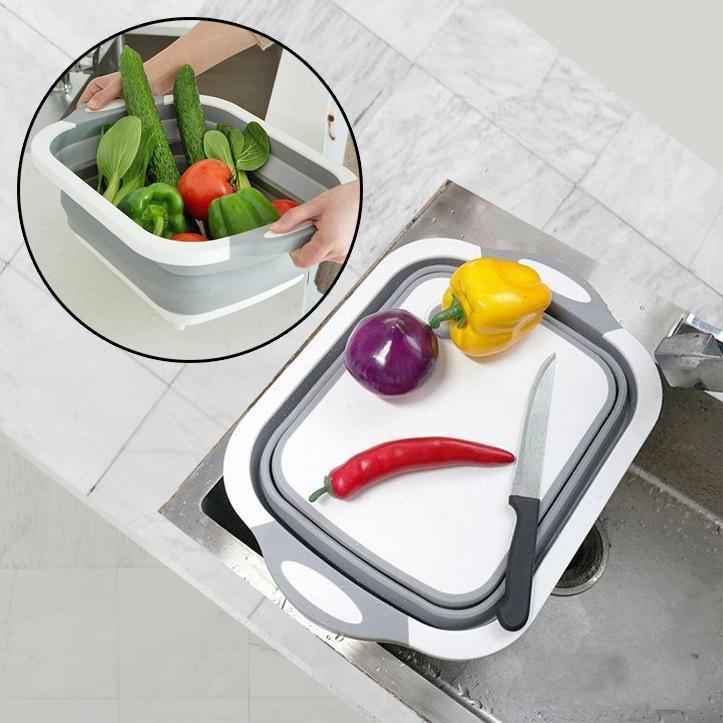Premium Wooden Cutting Board Basket - Luxicro