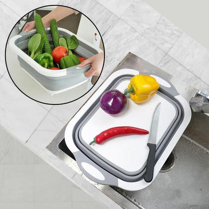 Premium Wooden Cutting Board Basket - Luxicro