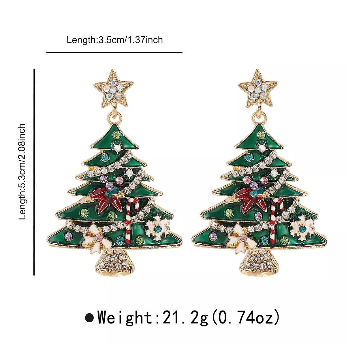 Festive Red Jingle Bell Dangle Earrings