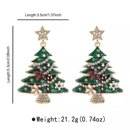Festive Red Jingle Bell Dangle Earrings