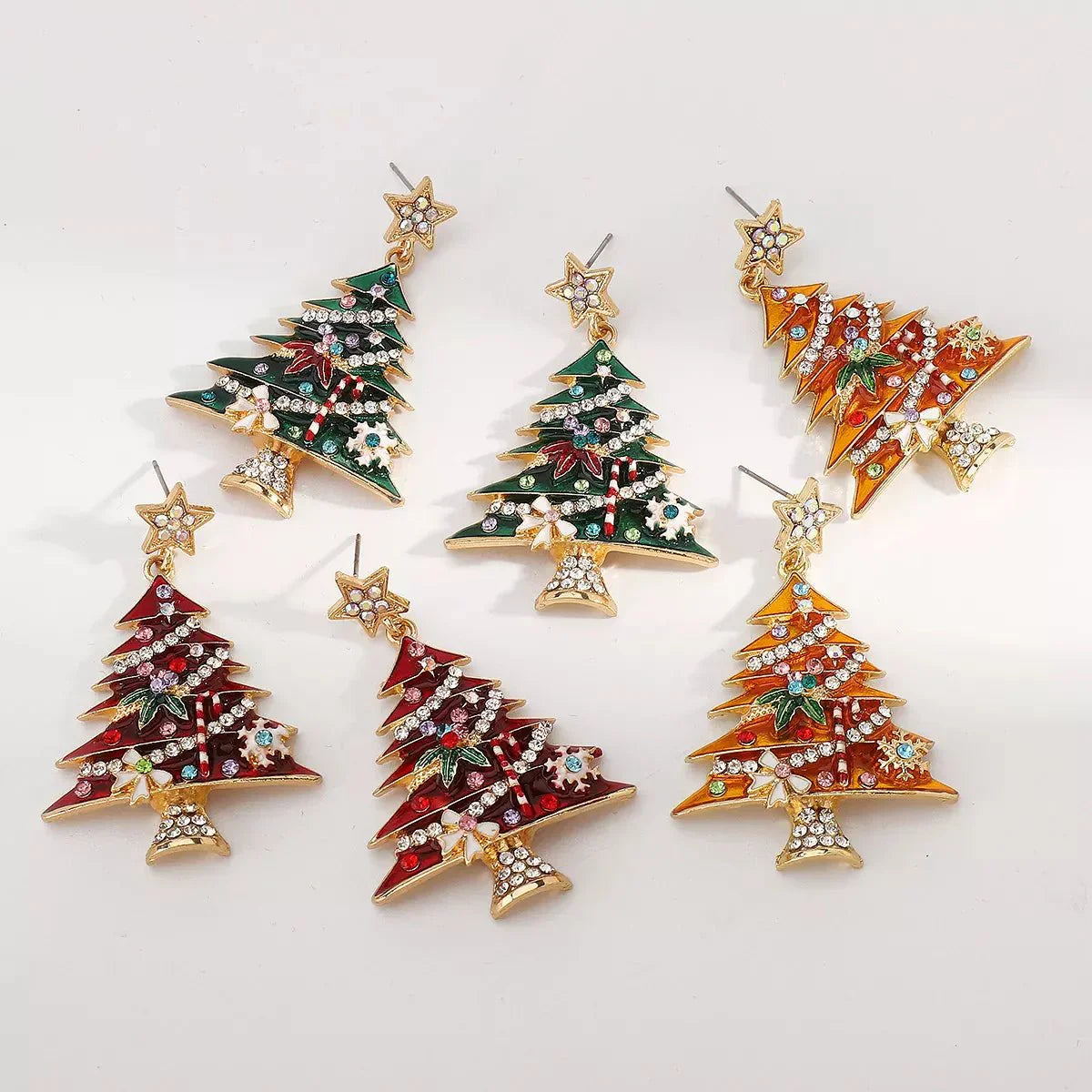 Festive Red Jingle Bell Dangle Earrings