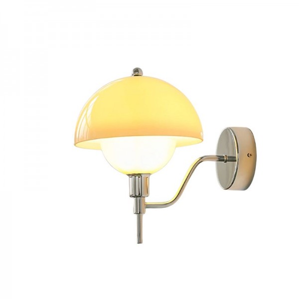 Soft Mushroom Shaped Hallway Wall Lamp With Warm Light