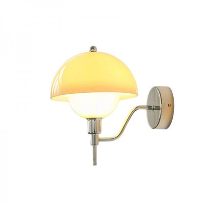 Soft Mushroom Shaped Hallway Wall Lamp With Warm Light