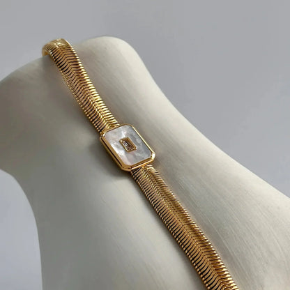 Edgy Link Pattern Cuff Bracelets