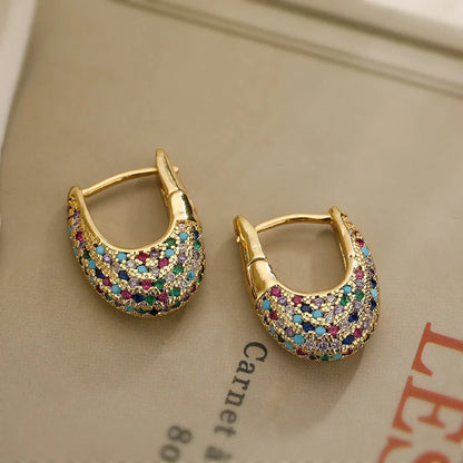 Dazzling Glittering Crystal Drop Earrings - Luxicro