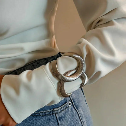 Edgy Spiral Cuff Bangle Jewelry