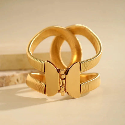 Edgy Spiral Cuff Bangle Jewelry