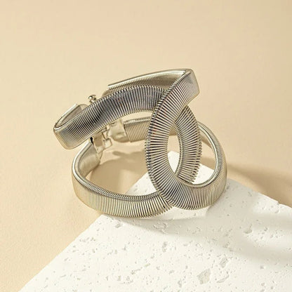 Edgy Spiral Cuff Bangle Jewelry