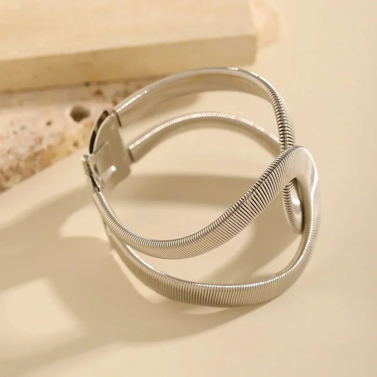 Edgy Spiral Cuff Bangle Jewelry