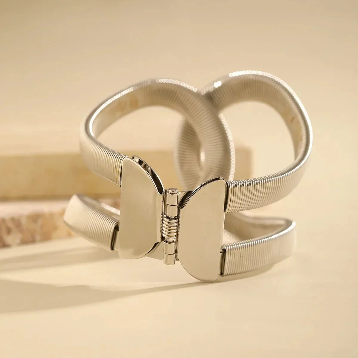 Edgy Spiral Cuff Bangle Jewelry