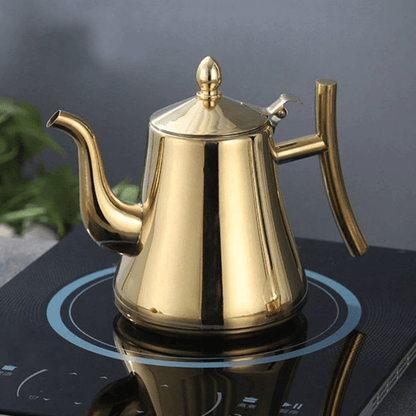 Premium Electric Kettle with Filter Stainless Steel Teapot - Luxicro