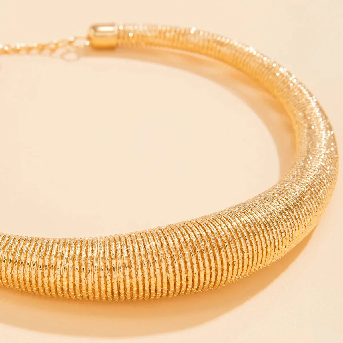 Trendy Bold Statement Choker Necklace