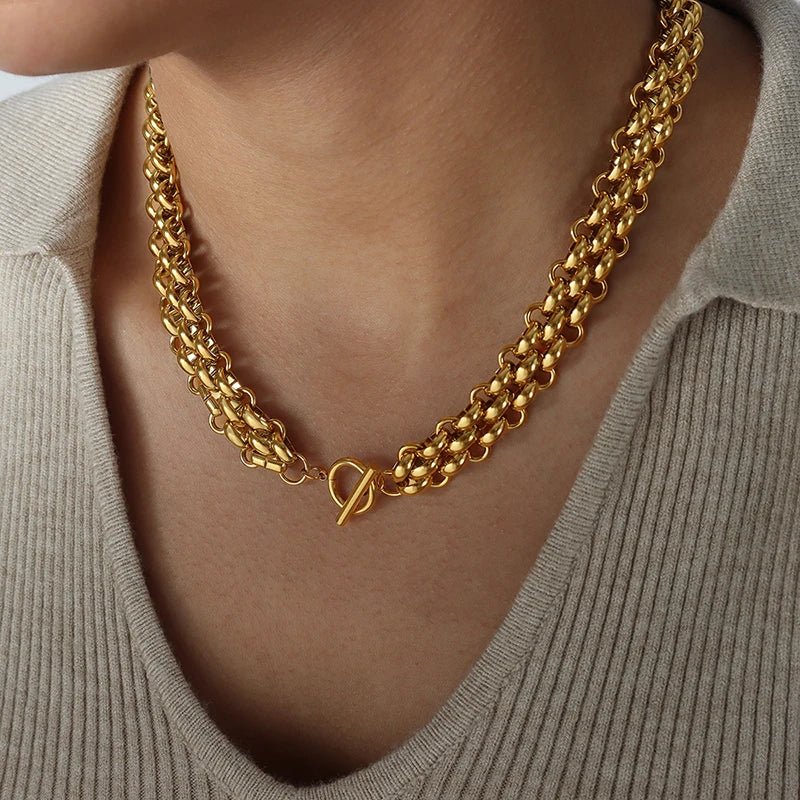 Beautiful Beaded Necklace Earring Set - Luxicro