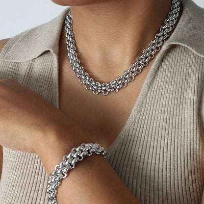 Beautiful Beaded Necklace and Bracelet Set