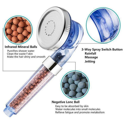 Premium 3 Setting Ionic Showerhead
