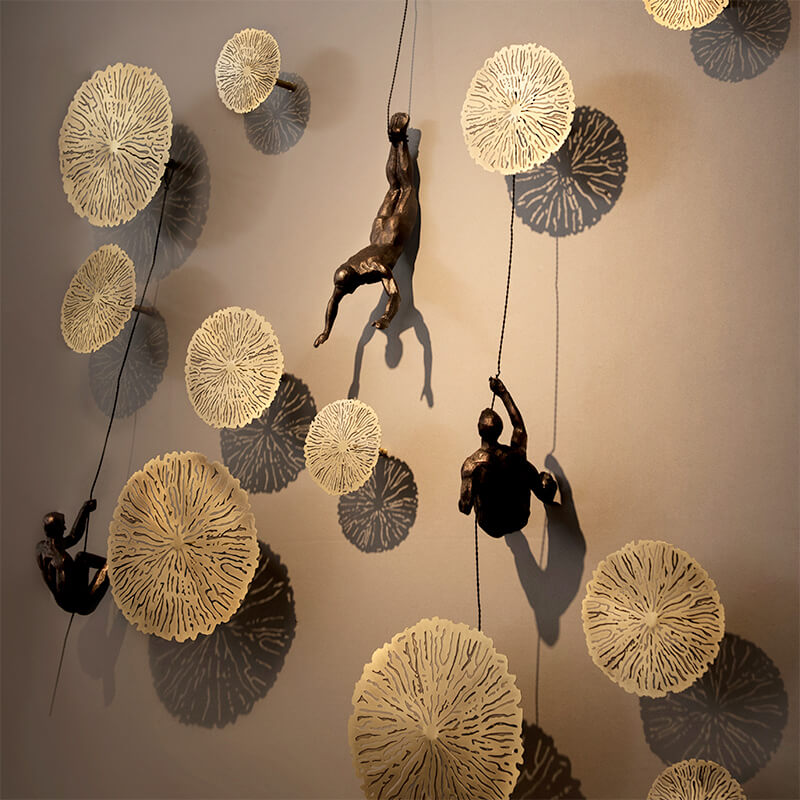 Modern Resin Wall Art Sculpture