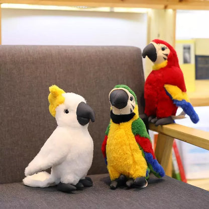 Colorful Soft Parrot Stuffed Animal Friend