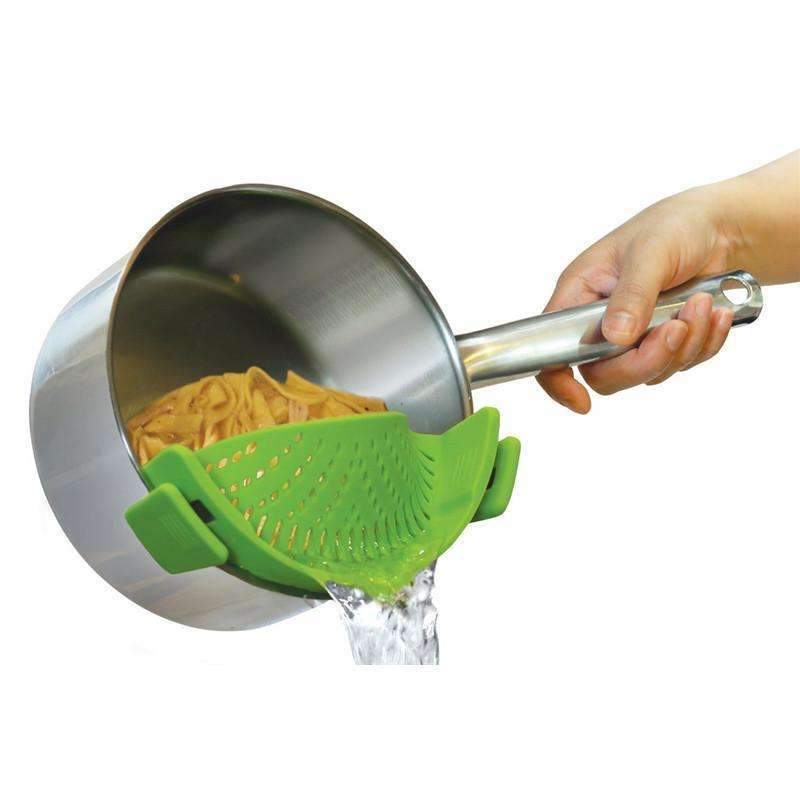 Non Slip Soft Grip Pasta Strainer Clamp - Luxicro