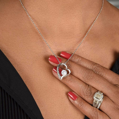 Pretty Heart Diamond Solitaire Pendant Necklace
