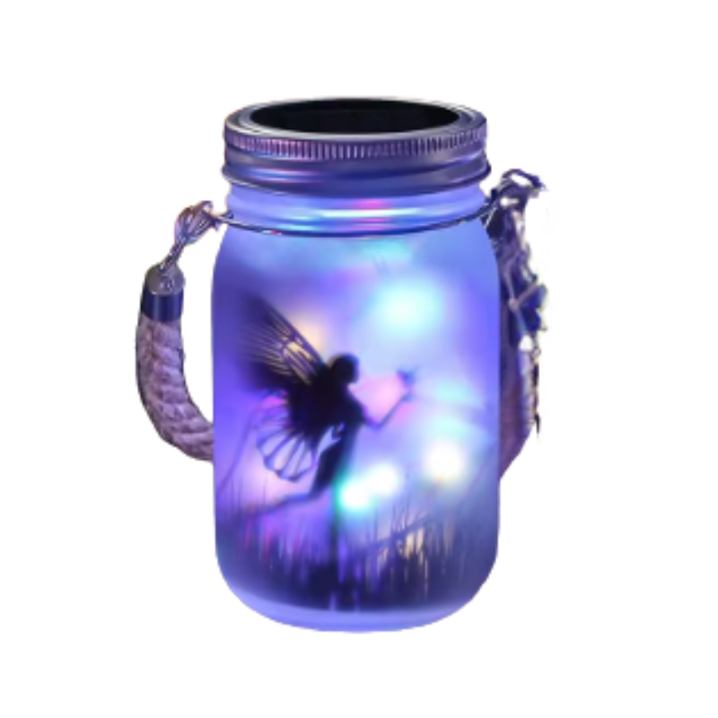 Shiny Decorative Glass Glitter Jar - Luxicro