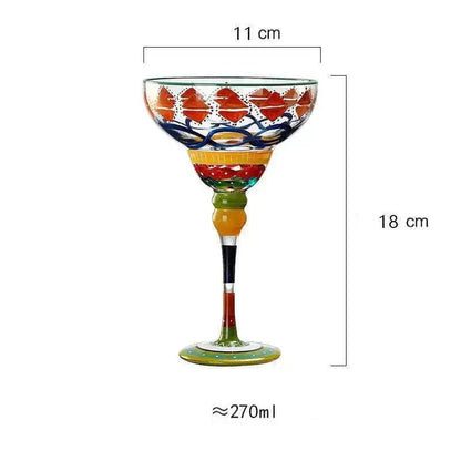 Vibrant Party Margarita Glass - Luxicro