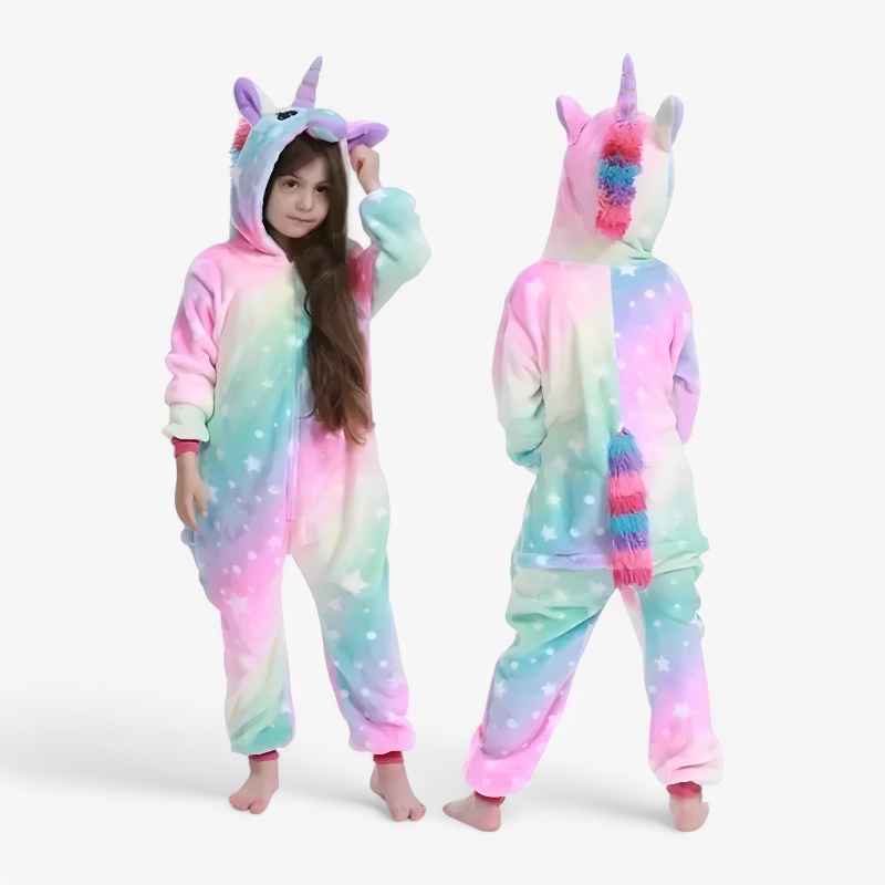Colorful Unicorn Kids Pajama Set - Luxicro