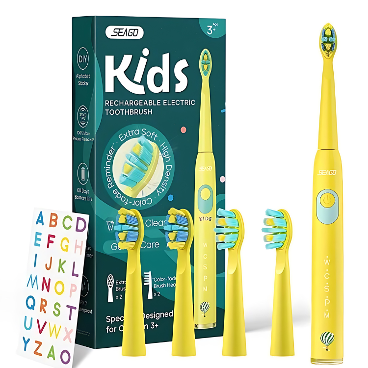 Colorful Childrens Electric Toothbrush with Timer