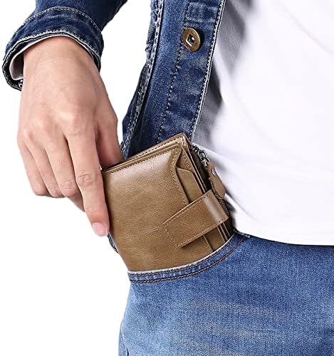 Slim Genuine Leather RFID Wallet for Men