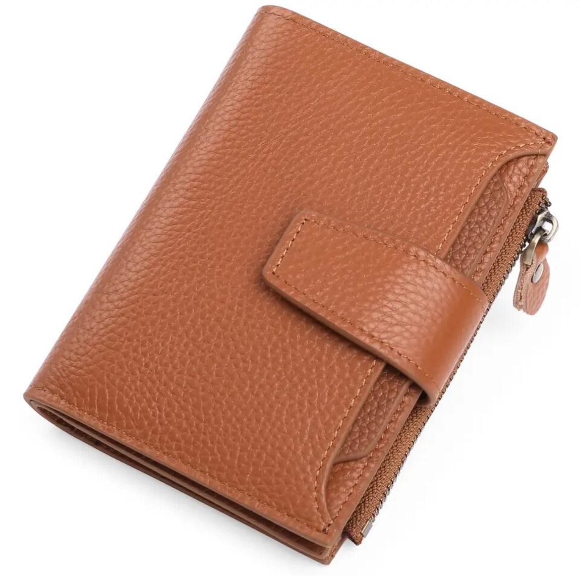 Slim Genuine Leather RFID Wallet for Men